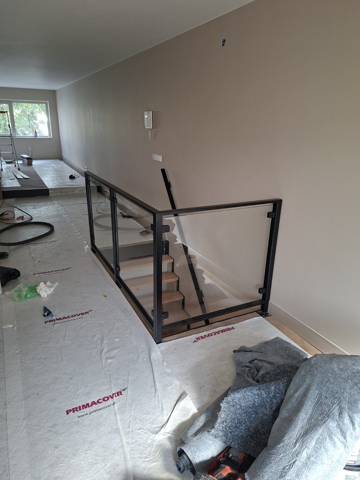 Glazen balustrade