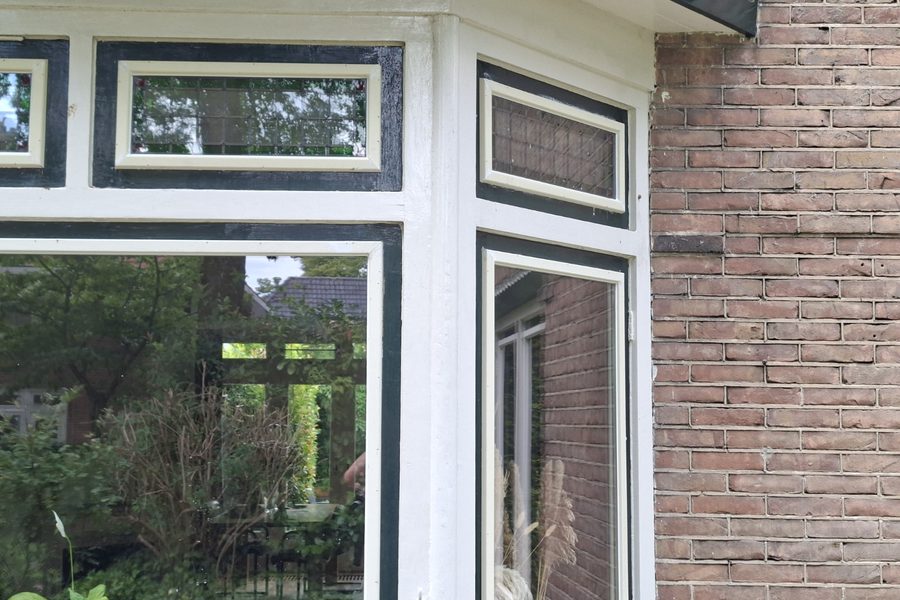 Glas-in-lood ramen – werk in uitvoering